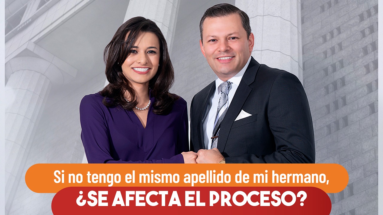 Si no tengo el mismo apellido de mi hermano, ¿se afecta el proceso? 