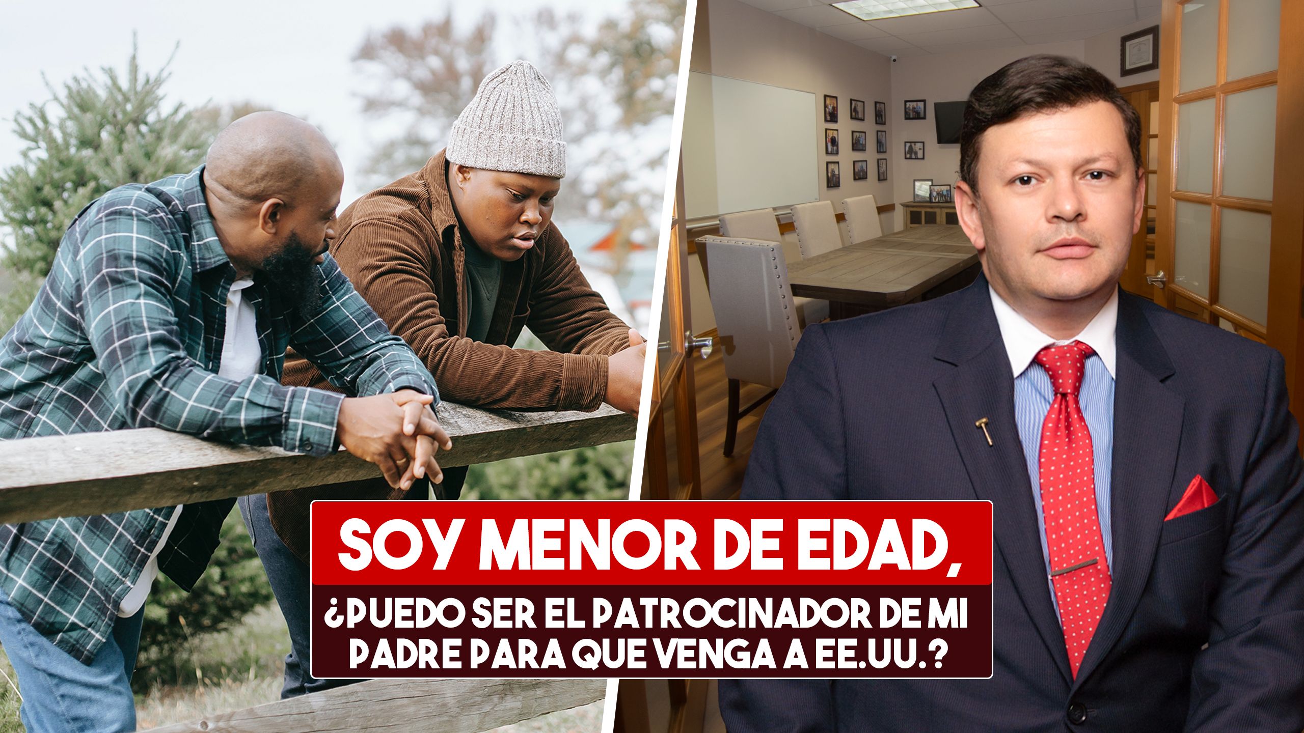 Soy menor de edad, ¿puedo ser el patrocinador de mi padre para que venga a EE.UU.? 