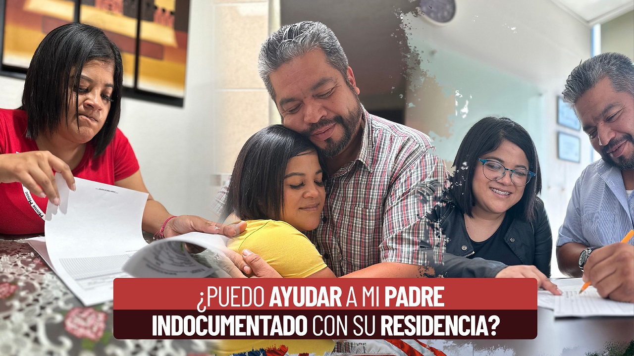 ¿Puedo ayudar a mi padre indocumentado con su residencia? 