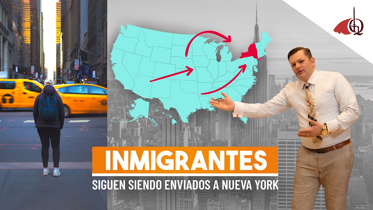 Inmigrantes siendo enviados a Nueva York desde Texas 