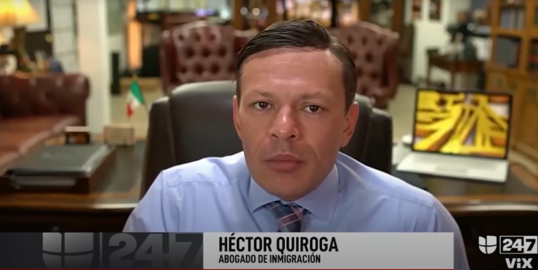 Me entrevistaron en Univisión nacional - Abogado Quiroga