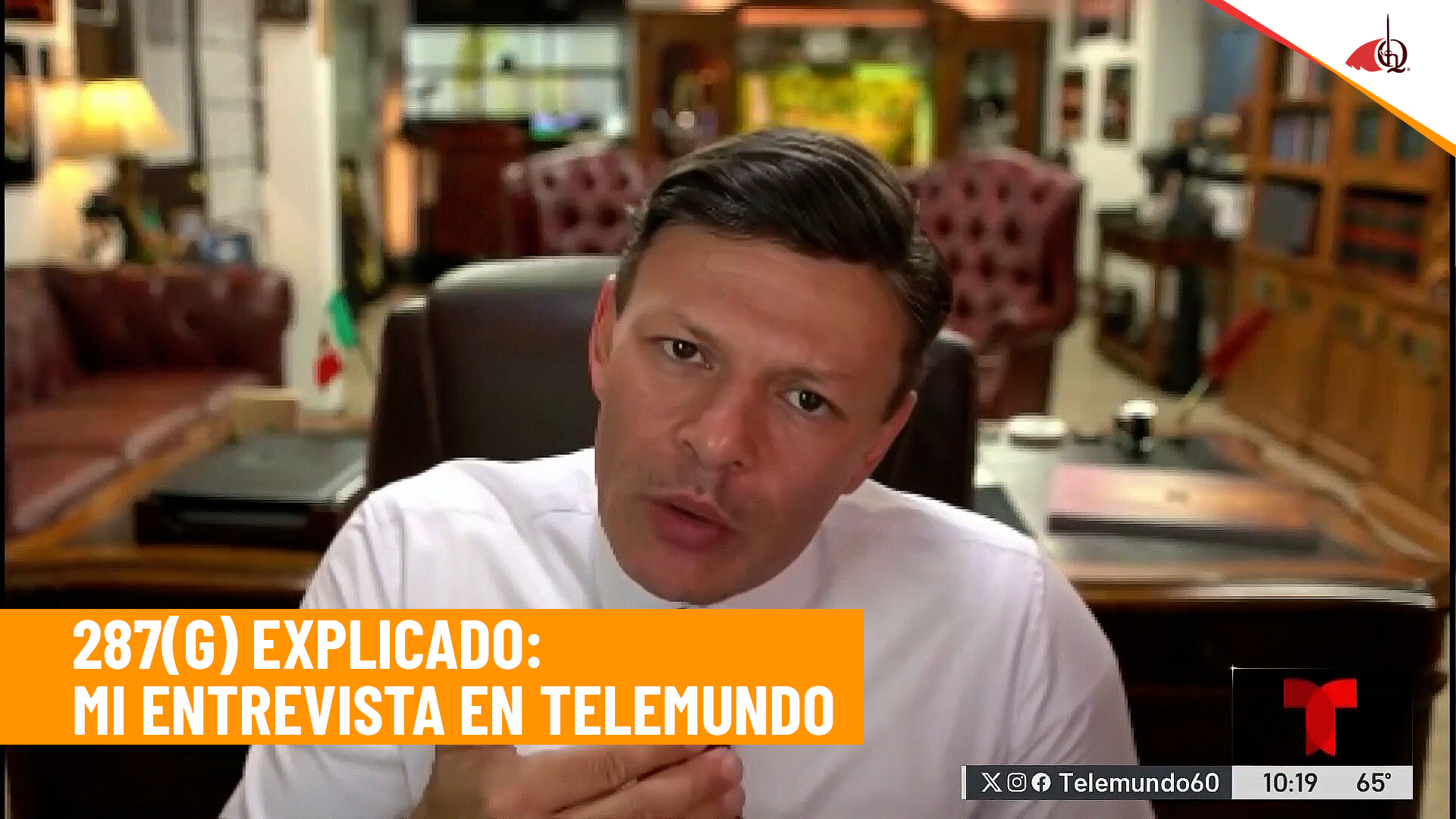 Hablé en Telemundo sobre los acuerdos 287(g) y los riesgos que representan para las comunidades inmigrantes