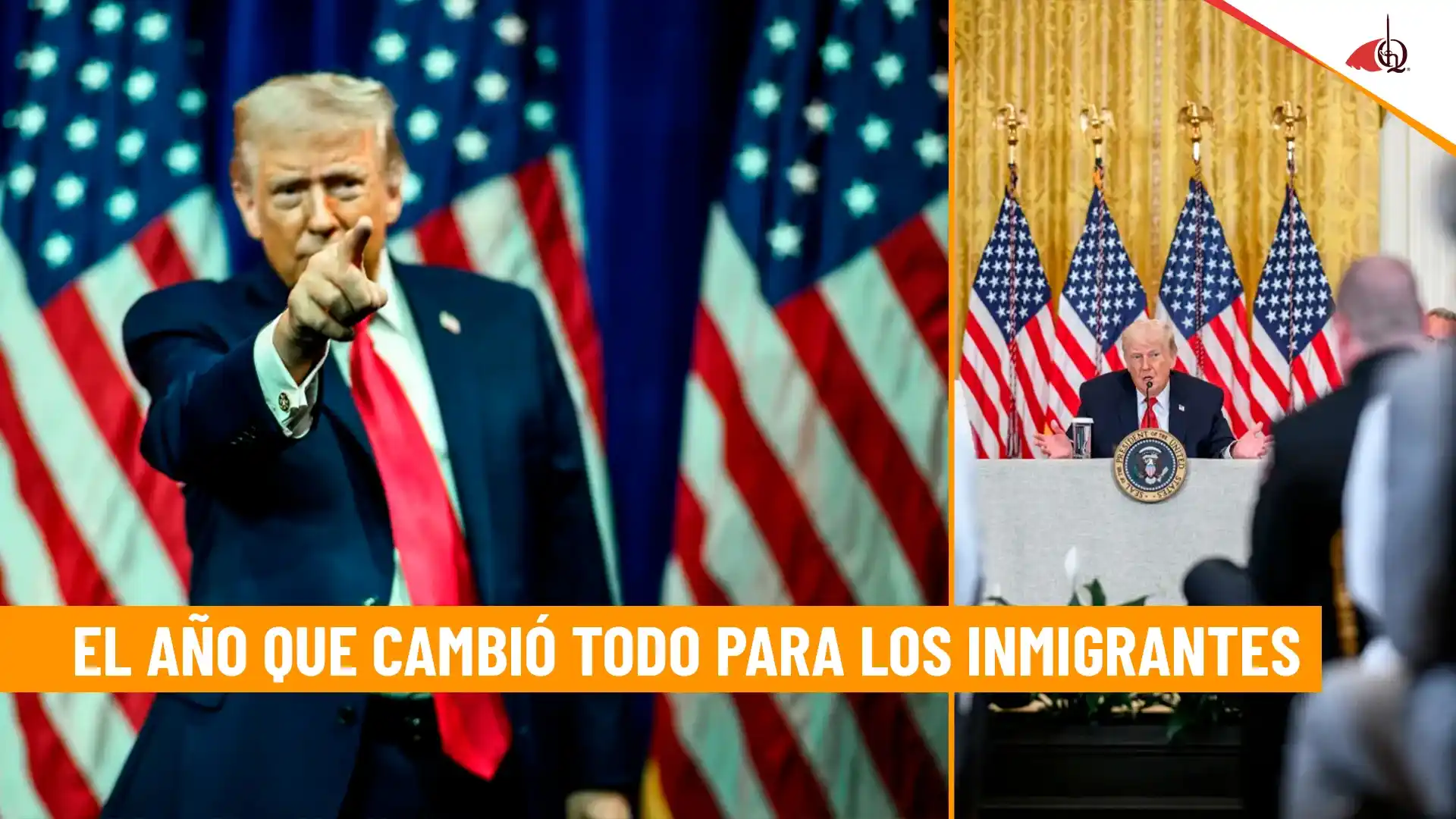 Imagen relacionada con deportaciones y control migratorio en el primer año de la administración de Donald Trump