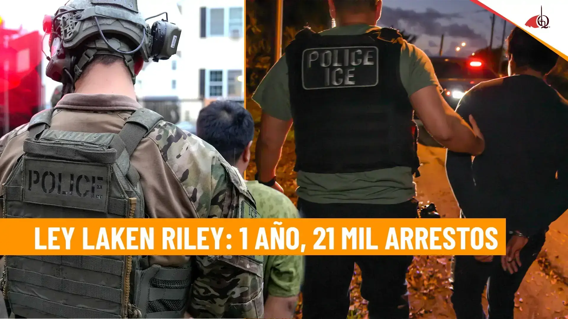 Agentes migratorios realizan detenciones bajo la Ley Laken Riley en Estados Unidos