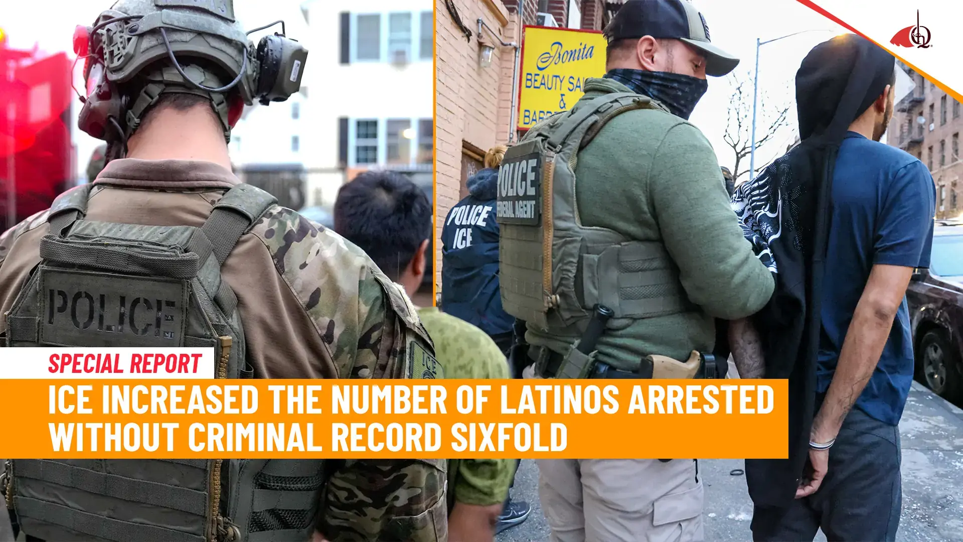 The number of Latinos arrested without criminal records has skyrocketed in the last year: ICE has increased its records sixfold.