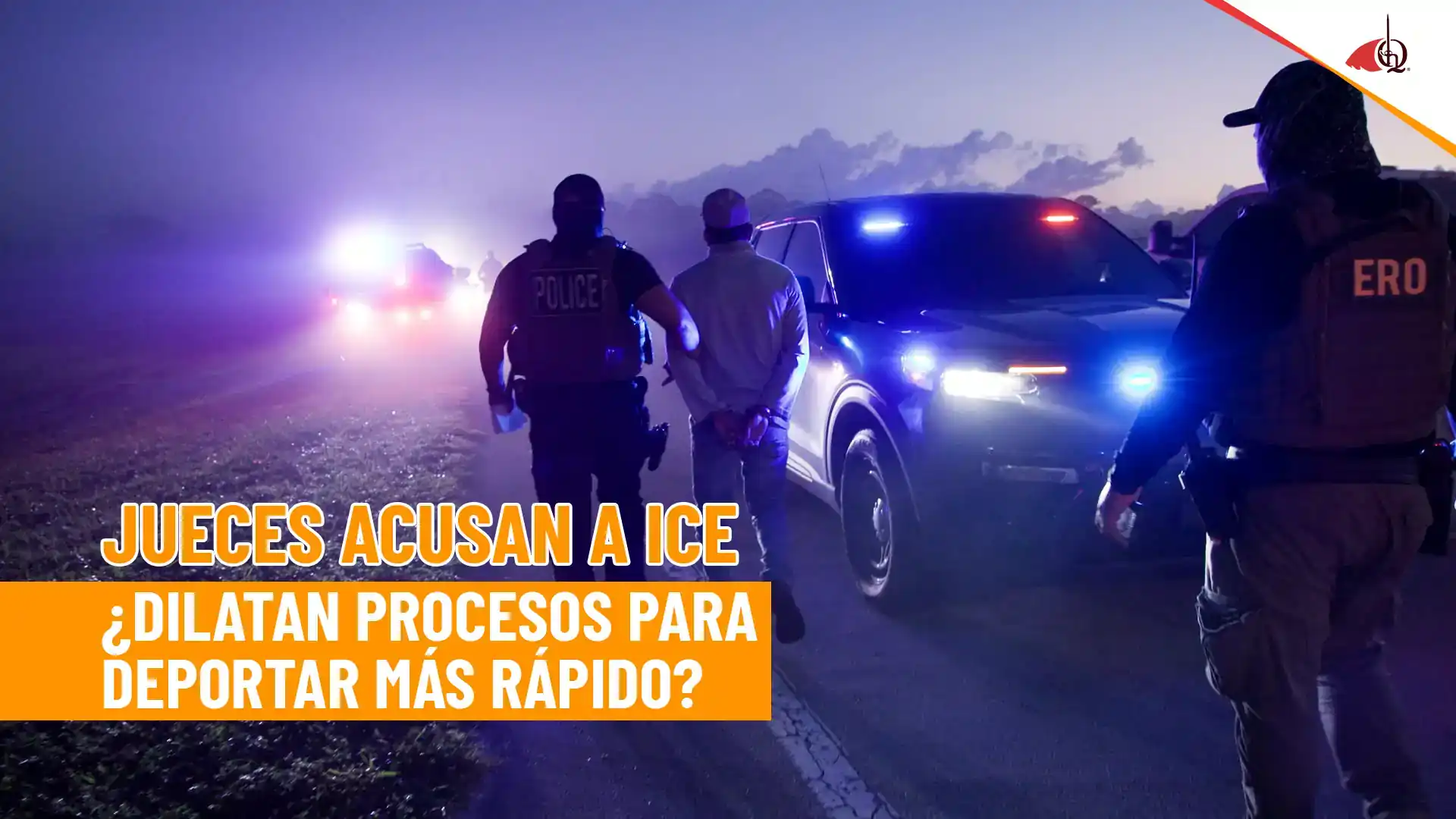Agentes de ICE trasladan a un detenido entre estados en EE. UU., en medio de cuestionamientos judiciales sobre el debido proceso bajo la administración de Donald Trump