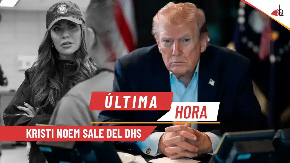 El presidente Donal Trump destituye a Kristi Noem