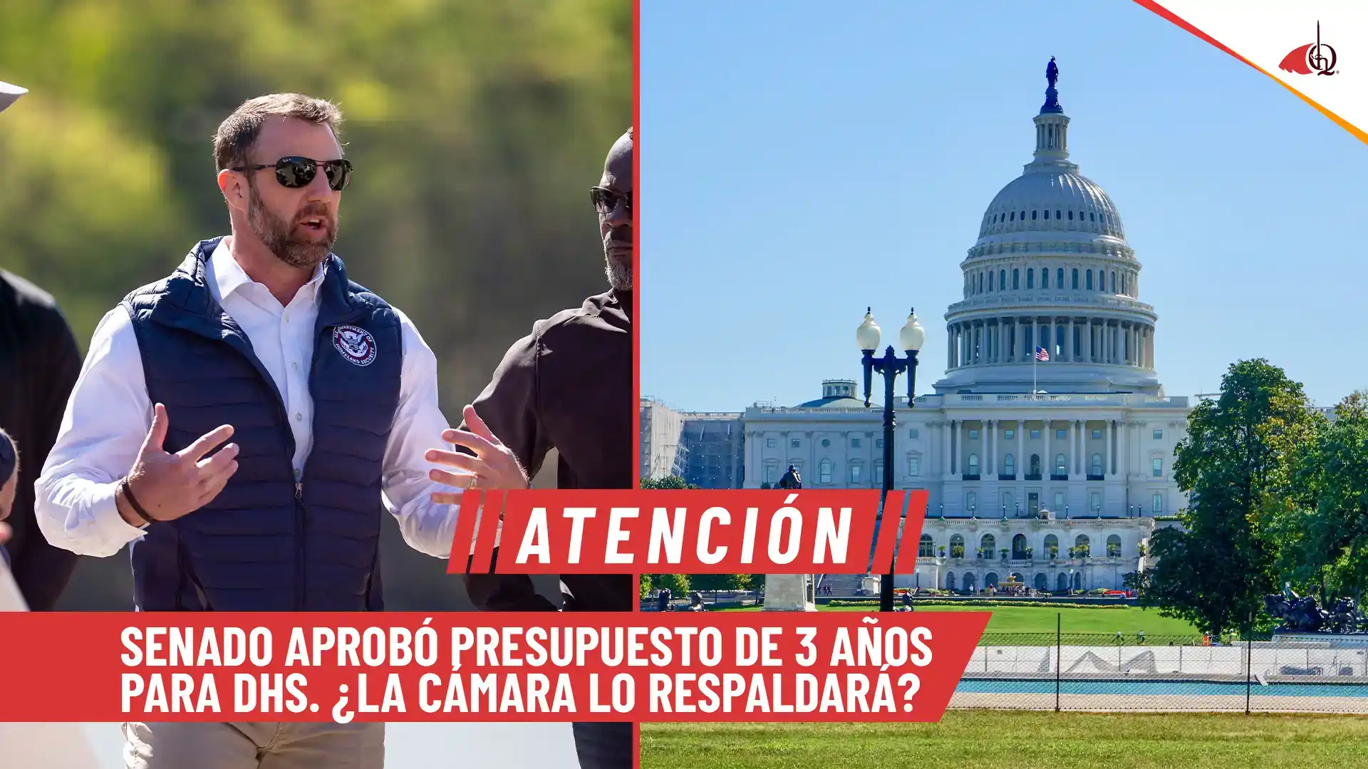 Senado aprueba presupuesto para DHS en EE.UU.