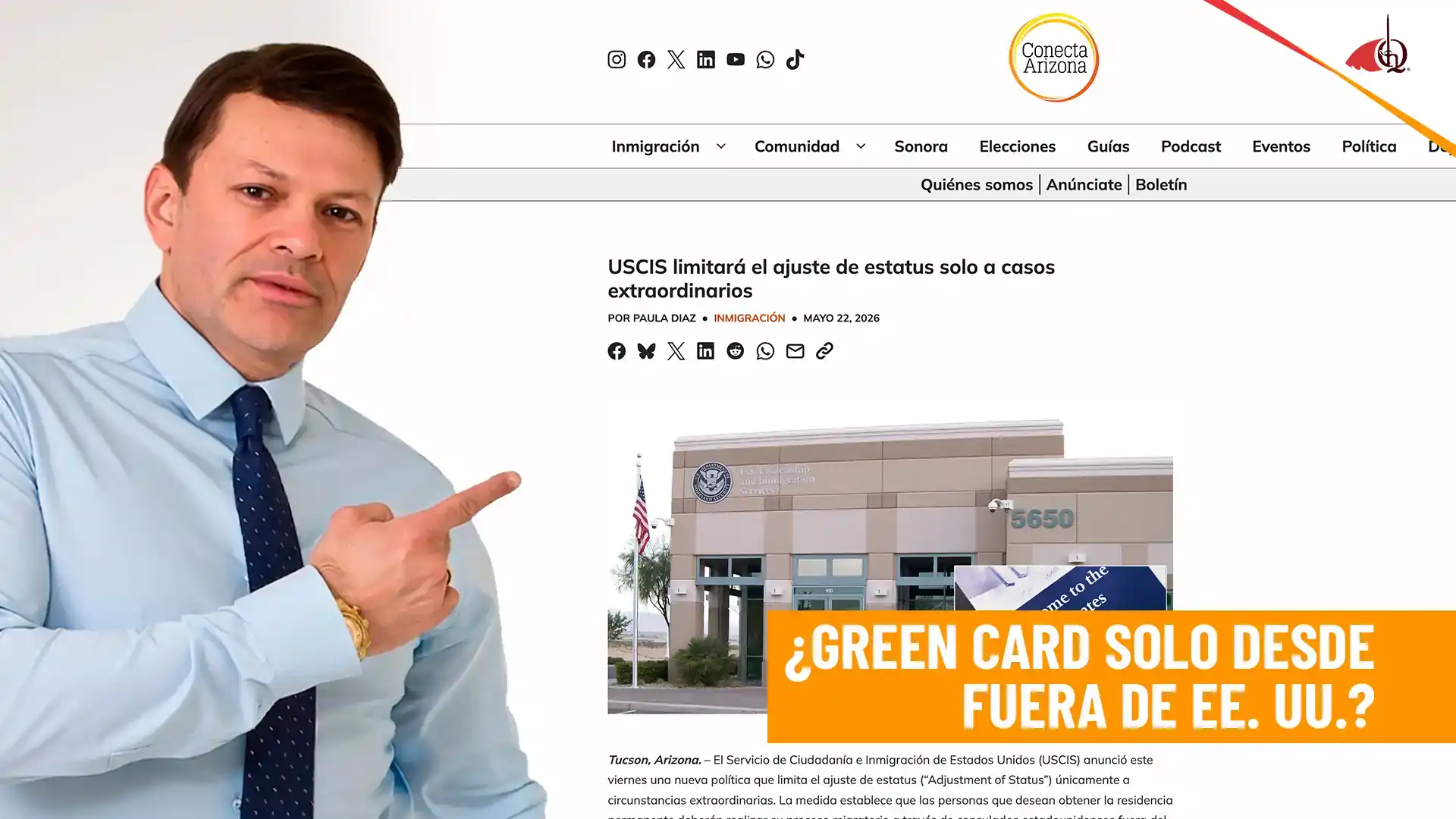 En conecta Arizona: Impacto de la nueva política sobre Green Card de USCIS en inmigrantes