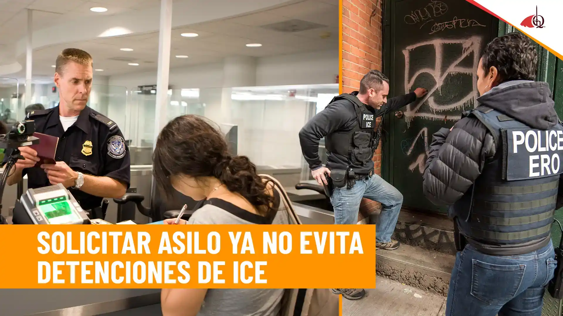 Agentes de ICE en acción durante una detención