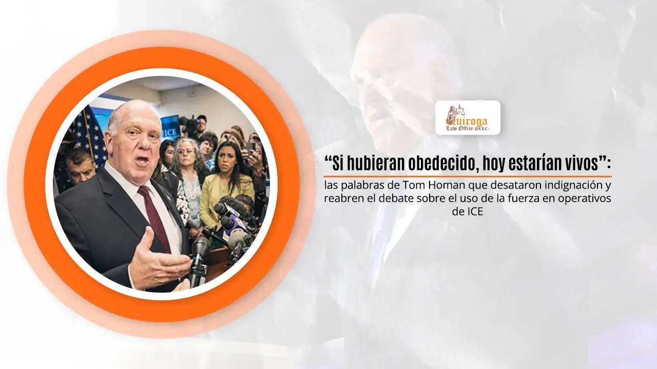 “Si hubieran obedecido, hoy estarían vivos”: las palabras de Tom Homan que desataron indignación y reabren el debate sobre el uso de la fuerza en operativos de ICE