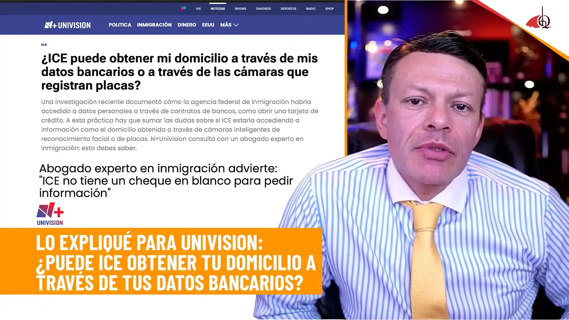 ¿ICE puede conseguir tu domicilio a través de tus datos bancarios o de las cámaras que leen placas?