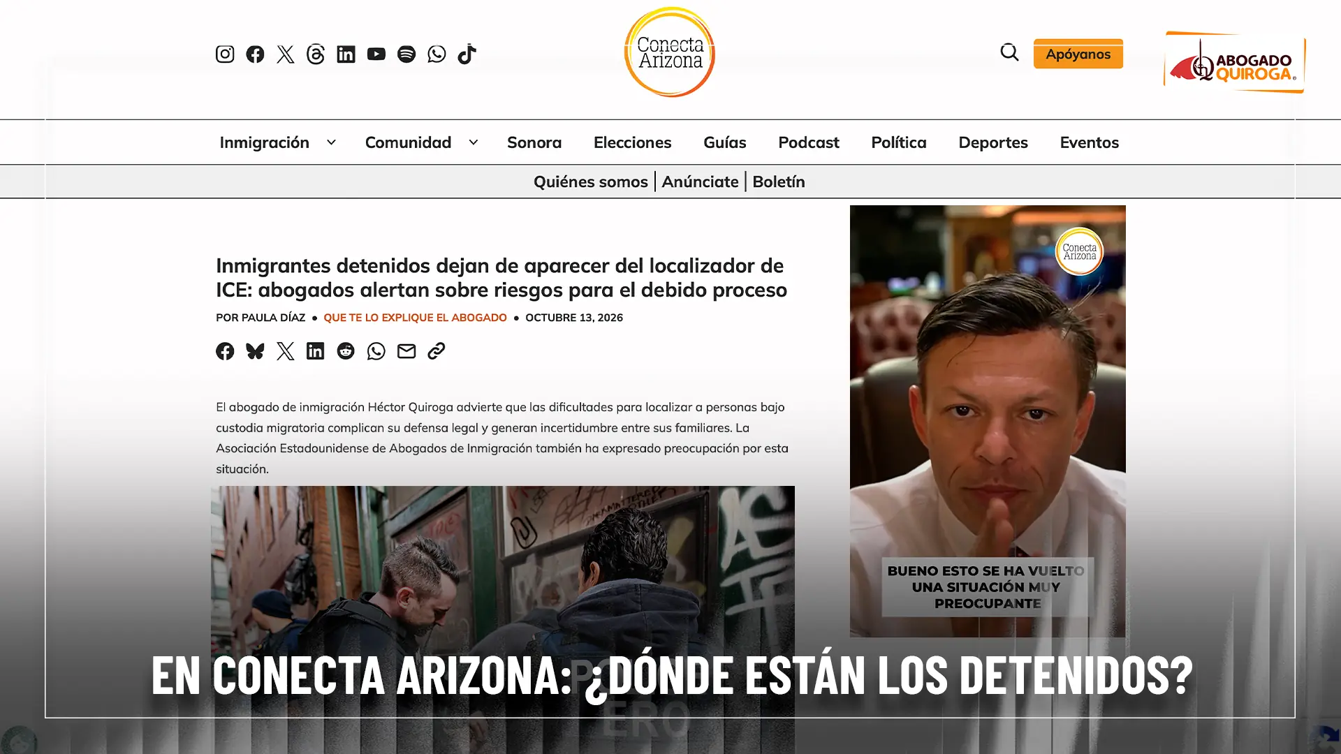¿Dónde estan los detenidos?